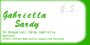gabriella sardy business card