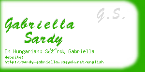 gabriella sardy business card